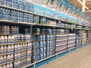 The milk aisle...